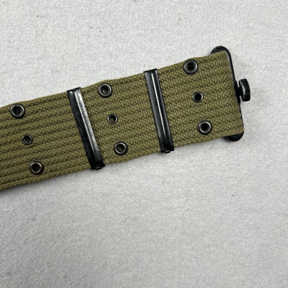 US Military WW1 Pistol Belt Mens 36 Olive Green Canvas Tactical Utility Vintage - Picture 13 of 14